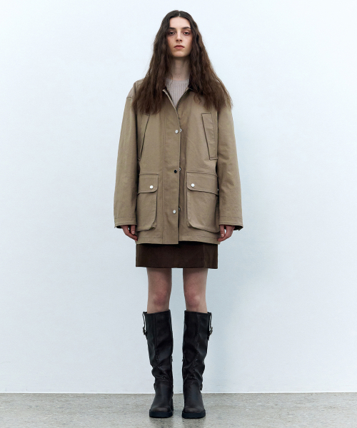 INSILENCE(インサイロンス)の「ダックキャンバスチョアジャケット BEIGE(デニムジャケット・レディース・その他・SMALL/MEDIUM/LARGE)」の4枚目の写真