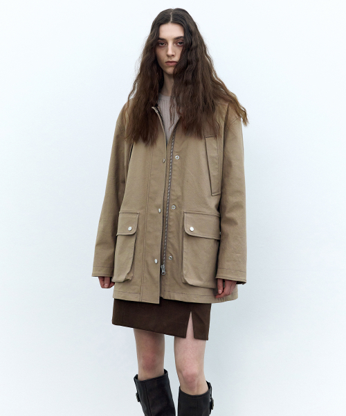 INSILENCE(インサイロンス)の「ダックキャンバスチョアジャケット BEIGE(デニムジャケット・レディース・その他・SMALL/MEDIUM/LARGE)」の5枚目の写真