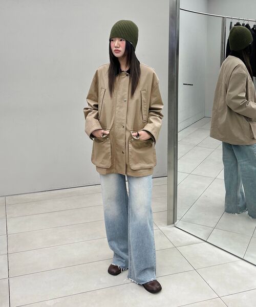 INSILENCE(インサイロンス)の「ダックキャンバスチョアジャケット BEIGE(デニムジャケット・レディース・その他・SMALL/MEDIUM/LARGE)」の10枚目の写真