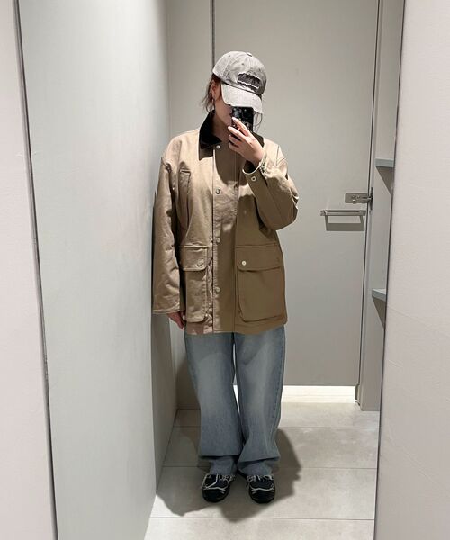INSILENCE(インサイロンス)の「ダックキャンバスチョアジャケット BEIGE(デニムジャケット・レディース・その他・SMALL/MEDIUM/LARGE)」の14枚目の写真