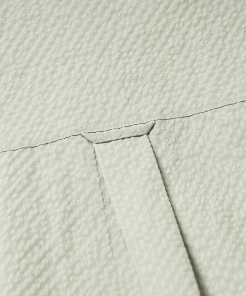 FRIZMWORKS（フリズムワークス）の「OPEN COLLAR SOLID SEERSUCKER SHIRT _ LIGHT KHAKI（シャツ/ブラウス・メンズ・その他・MEDIUM/LARGE/X-LARGE）」の8枚目の写真