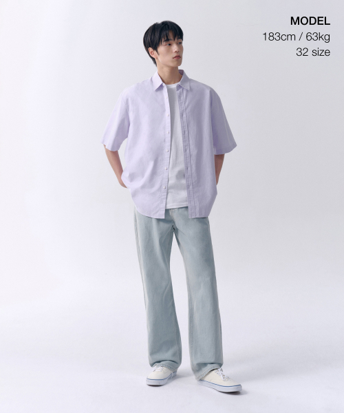 MUSINSA STANDARD（ムシンサスタンダード）の「レギュラーフィットデニムパンツ[ブリーチ]（デニムパンツ・メンズ・その他・26/27/28/29/30/31/32/33/34/36/38）」の2枚目の写真