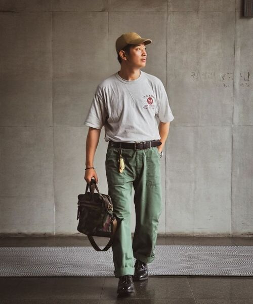 MUSINSA STANDARD（ムシンサスタンダード）の「リップストップペインターパンツ [セージグリーン]（その他パンツ・メンズ・その他・40/38/42/36/34/32/30/31/33/26/27/28/29）」の8枚目の写真