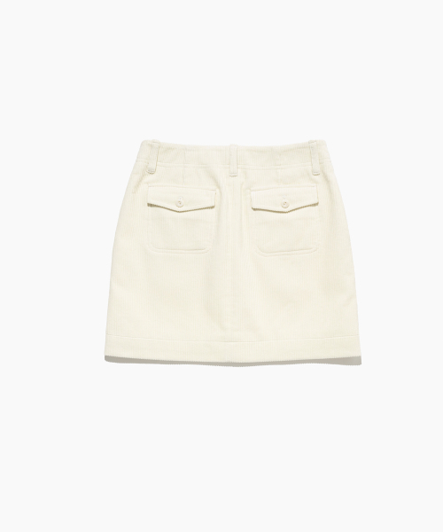 TTUDEMENT(トュードメント)の「CORDUROY MINI SKIRT IVORY(スカート・レディース・その他・SMALL/MEDIUM/LARGE)」の3枚目の写真