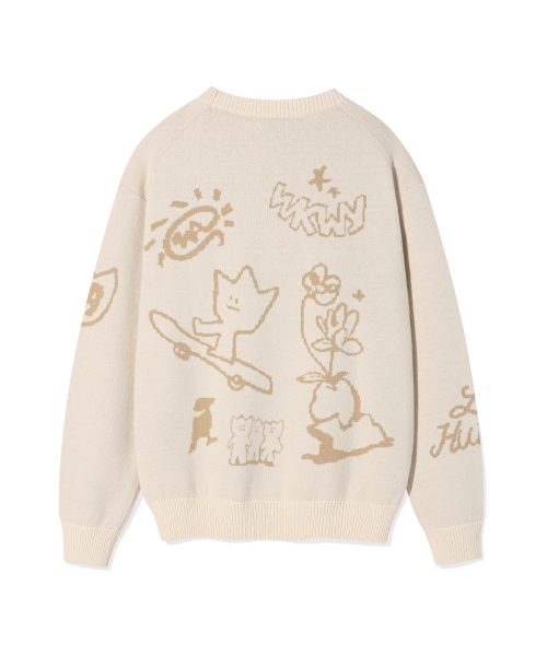 Wacky WiLLy(ワッキーウィリー)の「ジャカードプルオーバーニットクリーム(ニット/セーター・レディース・その他・SMALL/MEDIUM/LARGE/X-LARGE)」の3枚目の写真