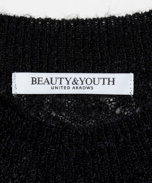BEAUTY&YOUTH UNITED ARROWS（ビューティーアンドユースユナイテッドアローズ）の「アイレットニットワンピース（ワンピース・レディース・ホワイト/ブラック・FREE）」の10枚目の写真