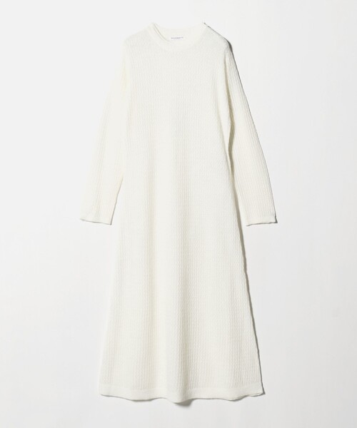 BEAUTY&YOUTH UNITED ARROWS（ビューティーアンドユースユナイテッドアローズ）の「アイレットニットワンピース（ワンピース・レディース・ホワイト/ブラック・FREE）」の3枚目の写真