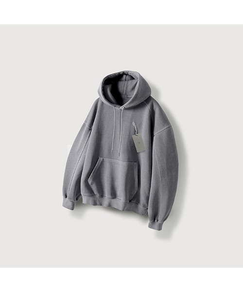 MOOD INSIDE(ムードインサイド)の「ピグメントヘビースウェットフードパーカー_グレー(パーカー・レディース・その他・MEDIUM/LARGE/X-LARGE)」の1枚目の写真