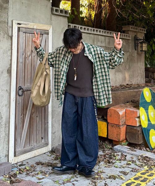 XTONZ（エクストーンズ）の「XP172 ビッグワイドバルーンデニムパンツ（インディゴ）（デニムパンツ・レディース・その他・SMALL/MEDIUM/LARGE）」の10枚目の写真