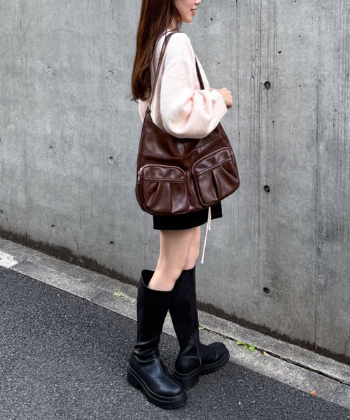 archives（アルシーヴ）の「ポケットワンショルダーバッグ（ショルダーバッグ・レディース・ブラック/ブラウン・FREE）」の14枚目の写真