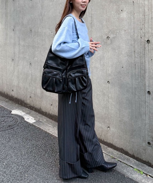 archives（アルシーヴ）の「ポケットワンショルダーバッグ（ショルダーバッグ・レディース・ブラック/ブラウン・FREE）」の7枚目の写真