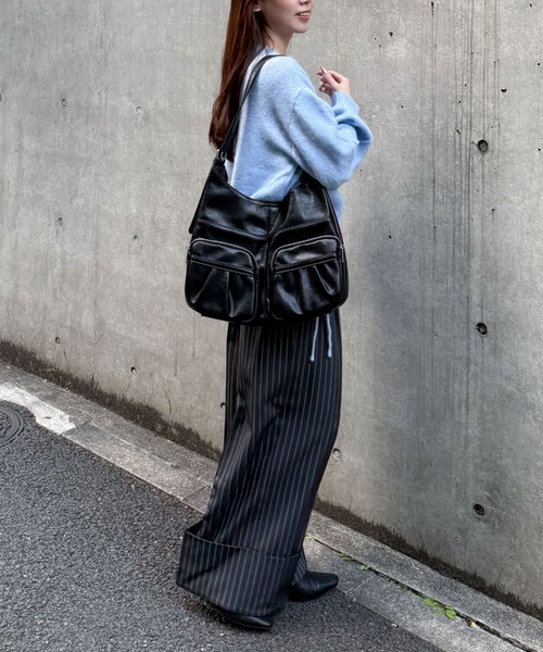 archives（アルシーヴ）の「ポケットワンショルダーバッグ（ショルダーバッグ・レディース・ブラック/ブラウン・FREE）」の6枚目の写真