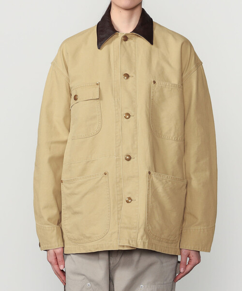 orSlow（オアスロウ）の「orSlow | 〈別注〉RELAX FIT DUCK COVERALL WOMEN（カバーオール・レディース・ベージュ・0）」の4枚目の写真