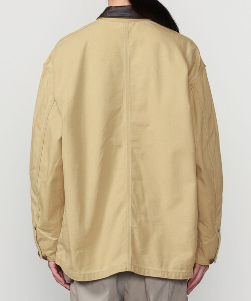 orSlow（オアスロウ）の「orSlow | 〈別注〉RELAX FIT DUCK COVERALL WOMEN（カバーオール・レディース・ベージュ・0）」の6枚目の写真