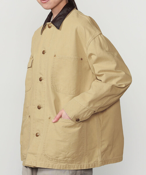 orSlow（オアスロウ）の「orSlow | 〈別注〉RELAX FIT DUCK COVERALL WOMEN（カバーオール・レディース・ベージュ・0）」の8枚目の写真