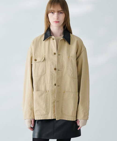 orSlow（オアスロウ）の「orSlow | 〈別注〉RELAX FIT DUCK COVERALL WOMEN（カバーオール・レディース・ベージュ・0）」の10枚目の写真