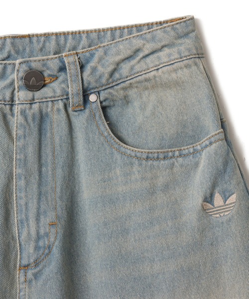adidas(アディダス)の「adidas VINTAGE WIDE LEG JEANS / アディダス ヴィンテージ ワイド レッグ ジーンズ(デニムパンツ・レディース・ライトブルー・25inch/26inch/27inch)」の7枚目の写真