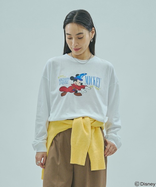 Disney（ディズニー）の「(DISNEY『FANTASIA』)L/S TEE（Tシャツ/カットソー・レディース・ブラック/ホワイト・ONE SIZE）」の22枚目の写真