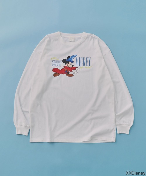 Disney（ディズニー）の「(DISNEY『FANTASIA』)L/S TEE（Tシャツ/カットソー・レディース・ブラック/ホワイト・ONE SIZE）」の4枚目の写真