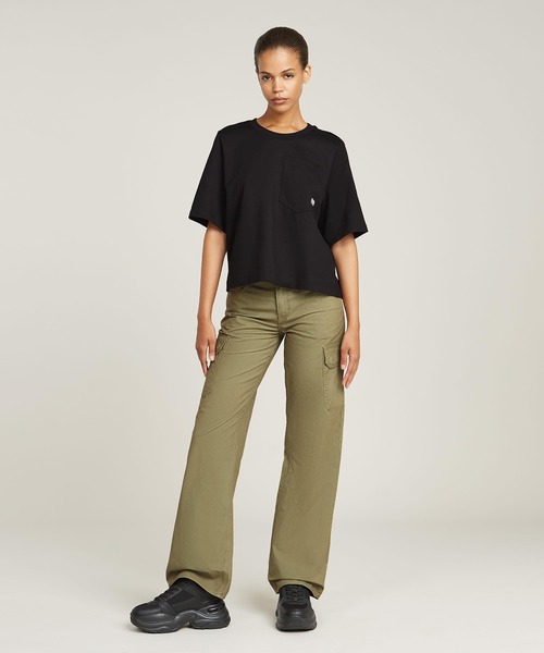 G-STAR（ジースター）の「Judee Cargo Pants/ワイドルーズカーゴパンツ（カーゴパンツ・レディース・グリーン系その他・24inch/25inch/26inch/27inch）」の3枚目の写真