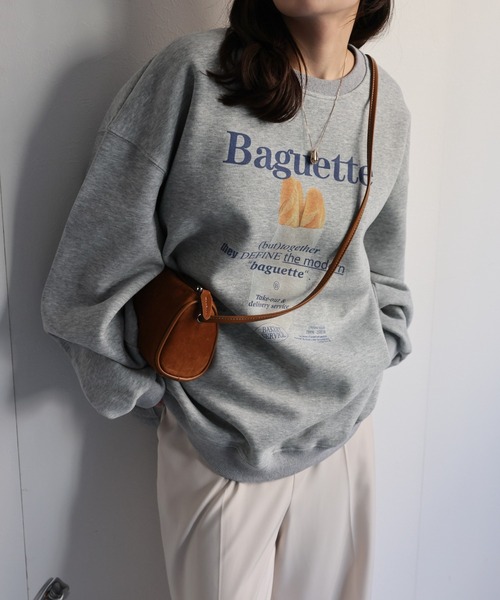 ap retro（アプレトロ）の「フォトプリントスウェット/プルオーバー（スウェット・レディース・ホワイト系その他/オートミール/ブラック/グレー系その他/ブラック系その他/グレー・FREE）」の4枚目の写真