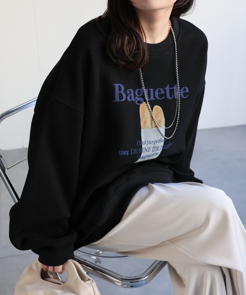 ap retro（アプレトロ）の「フォトプリントスウェット/プルオーバー（スウェット・レディース・ホワイト系その他/オートミール/ブラック/グレー系その他/ブラック系その他/グレー・FREE）」の18枚目の写真