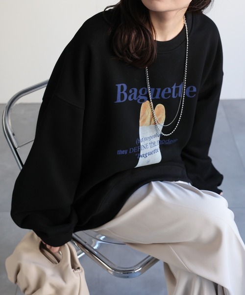 ap retro（アプレトロ）の「フォトプリントスウェット/プルオーバー（スウェット・レディース・ホワイト系その他/オートミール/ブラック/グレー系その他/ブラック系その他/グレー・FREE）」の19枚目の写真