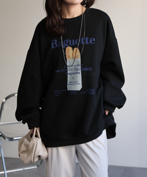 ap retro（アプレトロ）の「フォトプリントスウェット/プルオーバー（スウェット・レディース・ホワイト系その他/オートミール/ブラック/グレー系その他/ブラック系その他/グレー・FREE）」の21枚目の写真