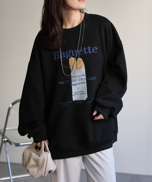 ap retro（アプレトロ）の「フォトプリントスウェット/プルオーバー（スウェット・レディース・ホワイト系その他/オートミール/ブラック/グレー系その他/ブラック系その他/グレー・FREE）」の22枚目の写真