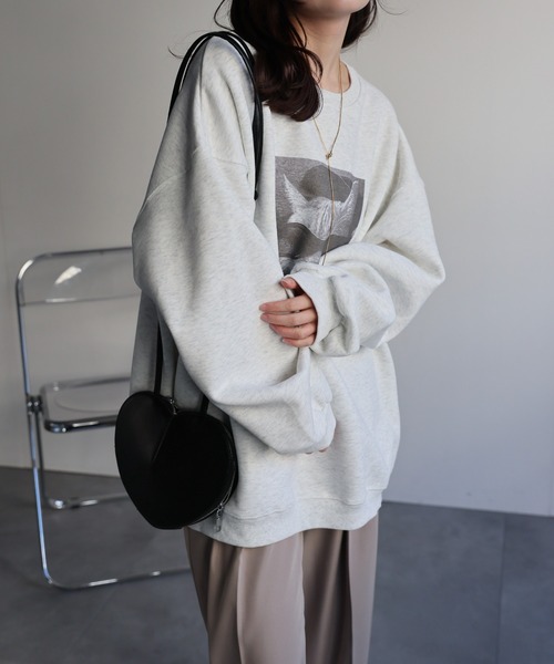 ap retro（アプレトロ）の「フォトプリントスウェット/プルオーバー（スウェット・レディース・ホワイト系その他/オートミール/ブラック/グレー系その他/ブラック系その他/グレー・FREE）」の12枚目の写真