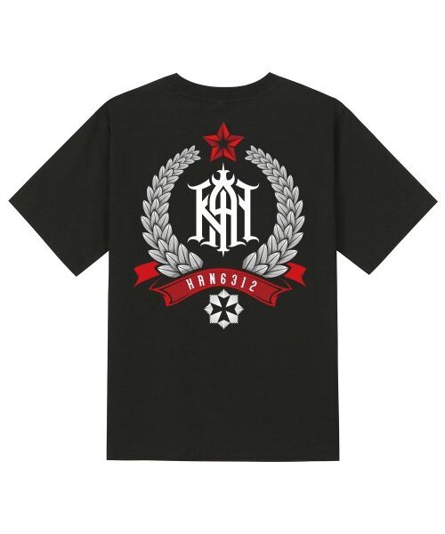 KAN6312(カン6312)の「KTB0005 ウェディングリース 半袖Tシャツ - ブラック(Tシャツ/カットソー・メンズ・その他・LARGE/MEDIUM/SMALL)」の1枚目の写真