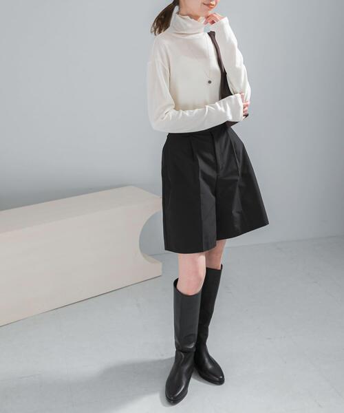 URBAN RESEARCH ROSSO WOMEN(アーバンリサーチ ロッソ)の「コットンカシミヤハイネックカットソー(Tシャツ/カットソー・レディース・ネイビー/オフホワイト/ベージュ系その他・FREE)」の19枚目の写真