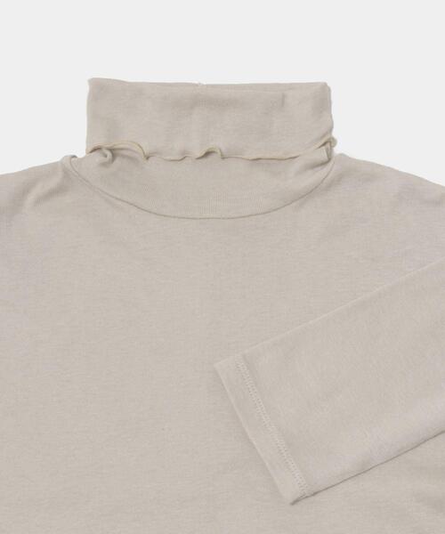 セール】コットンカシミヤハイネックカットソー（Tシャツ/カットソー