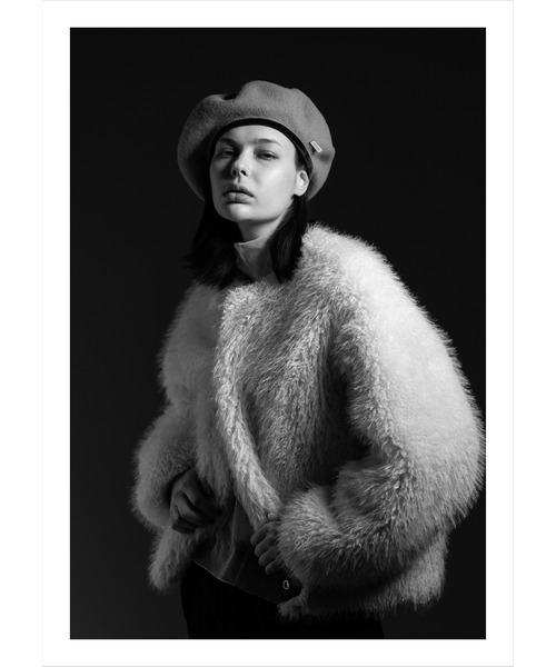 MAISON Birth（メゾンバース）の「MAISON Birth メゾンバース / VELWOOL LIGHT BERET ウールライトベレー帽 / MB-25312（ハンチング/ベレー帽・レディース・ベージュ/ダークネイビー/オリーブ/ブラック・FREE）」の5枚目の写真