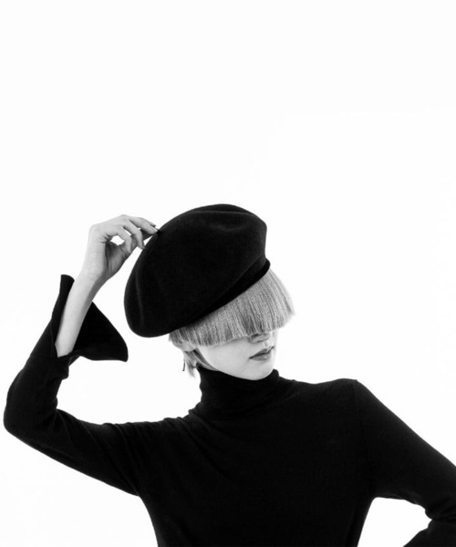 MAISON Birth（メゾンバース）の「MAISON Birth メゾンバース / VELWOOL LIGHT BERET ウールライトベレー帽 / MB-25312（ハンチング/ベレー帽・レディース・ベージュ/ダークネイビー/オリーブ/ブラック・FREE）」の7枚目の写真