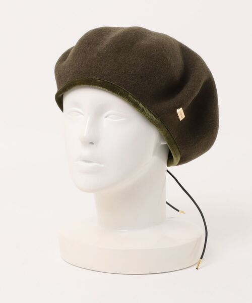 MAISON Birth（メゾンバース）の「MAISON Birth メゾンバース / VELWOOL LIGHT BERET ウールライトベレー帽 / MB-25312（ハンチング/ベレー帽・レディース・ベージュ/ダークネイビー/オリーブ/ブラック・FREE）」の12枚目の写真