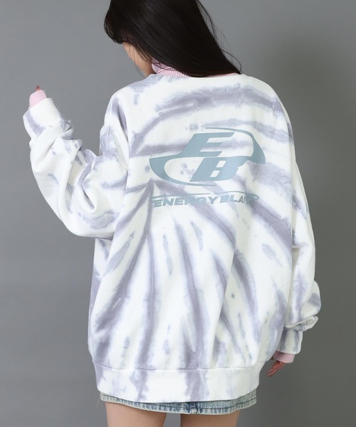 ANAP(アナップ)の「オーバーサイズ タイダイ クルーネック 裏起毛 スウェット(スウェット・レディース・ブラウン/グレー/ブラック・F)」の3枚目の写真