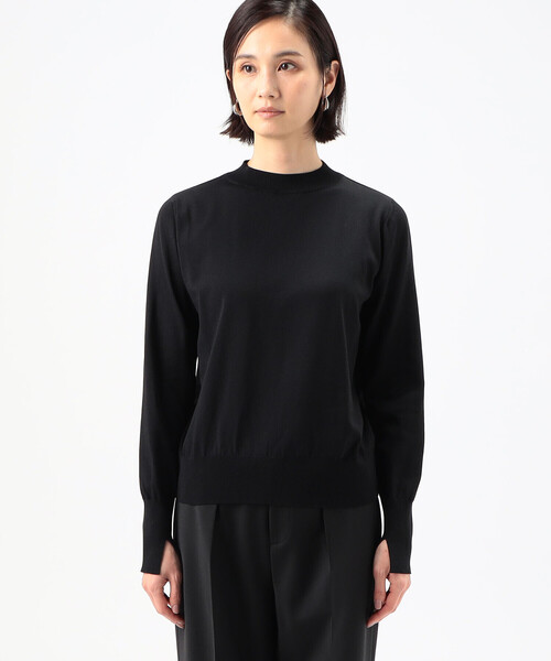 COMME CA(コムサ)の「〔 TALLサイズ 〕 コットンビーム プルオーバー(ニット/セーター・レディース・ライラック/ブラック/グレー・15号)」の19枚目の写真