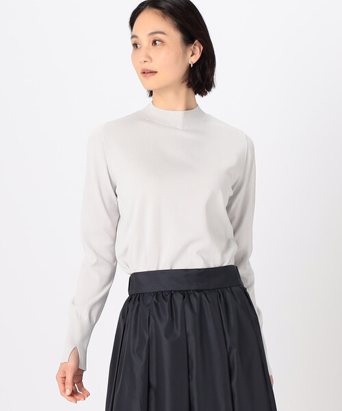 COMME CA(コムサ)の「〔 TALLサイズ 〕 コットンビーム プルオーバー(ニット/セーター・レディース・ライラック/ブラック/グレー・15号)」の10枚目の写真