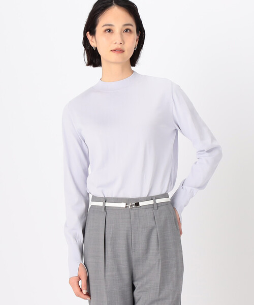 COMME CA(コムサ)の「〔 TALLサイズ 〕 コットンビーム プルオーバー(ニット/セーター・レディース・ライラック/ブラック/グレー・15号)」の18枚目の写真