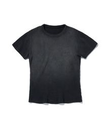 WASHED THERMAL LOGO TEE [BLACK]