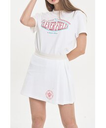 CLEVER FIELD（クレバーフィールド）の「ピケ変形プリーツキュロットスカート（オフホワイト）（スカート）」