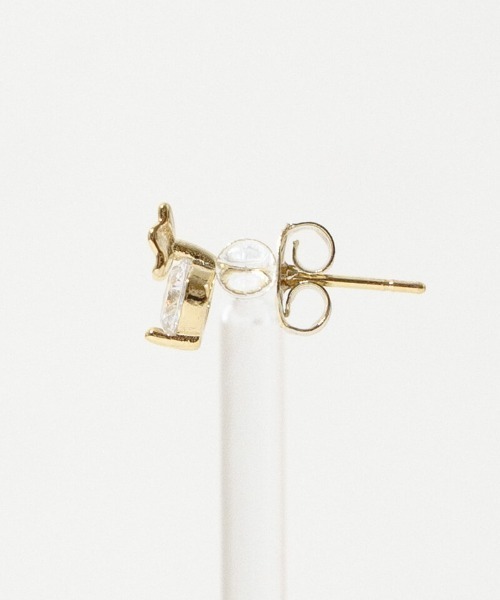 flower（フラワー）の「ウィークエンドリボンピアス（ピアス（片耳用）・レディース・ゴールド・FREE）」の5枚目の写真