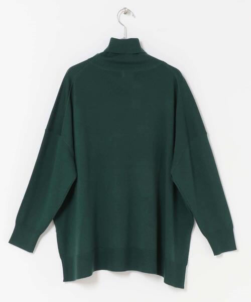 セール】ウォッシャブルウールタートルネックワイドプルオーバー
