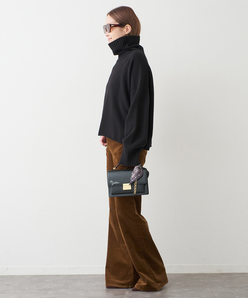 Deuxieme Classe(ドゥーズィエムクラス)の「追加 *Cropped タートルネック ニット(ニット/セーター・レディース・ブラック/ネイビー・FREE)」の19枚目の写真