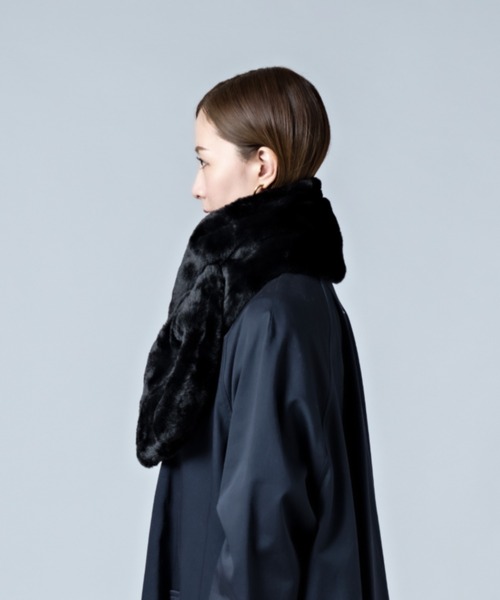 CALIFORNIA OUTFITTERS（カリフォルニア アウトフィッターズ）の「12B5 さしこみ フェイクファー ティペット（マフラー・レディース・ブラック/ブラウン/ライトグレー/ナチュラル・ONESIZE）」の6枚目の写真