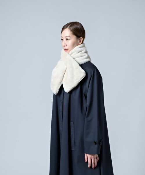 CALIFORNIA OUTFITTERS（カリフォルニア アウトフィッターズ）の「12B5 さしこみ フェイクファー ティペット（マフラー・レディース・ブラック/ブラウン/ライトグレー/ナチュラル・ONESIZE）」の14枚目の写真