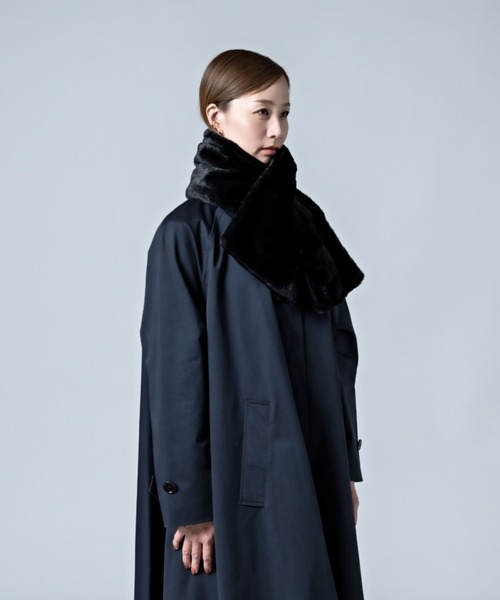 CALIFORNIA OUTFITTERS（カリフォルニア アウトフィッターズ）の「12B5 さしこみ フェイクファー ティペット（マフラー・レディース・ブラック/ブラウン/ライトグレー/ナチュラル・ONESIZE）」の7枚目の写真