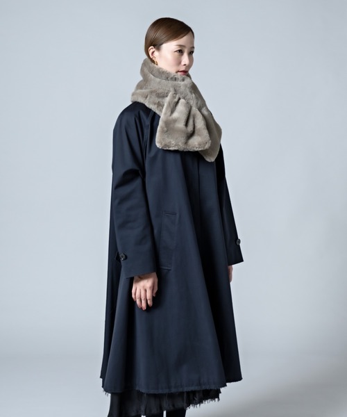 CALIFORNIA OUTFITTERS（カリフォルニア アウトフィッターズ）の「12B5 さしこみ フェイクファー ティペット（マフラー・レディース・ブラック/ブラウン/ライトグレー/ナチュラル・ONESIZE）」の13枚目の写真