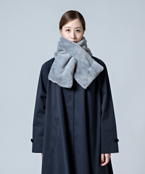 CALIFORNIA OUTFITTERS（カリフォルニア アウトフィッターズ）の「12B5 さしこみ フェイクファー ティペット（マフラー・レディース・ブラック/ブラウン/ライトグレー/ナチュラル・ONESIZE）」の8枚目の写真